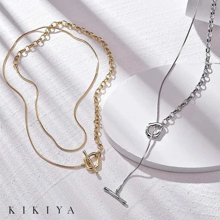 【20点セット】【急速出荷】【メガ割】ネックレス 3WAY仕様 マンテルネックレス ロングネックレス チェーン 83cm ハワイアン サージカルステンレス ステンレス シルバー ゴールド k 仕上 ニ