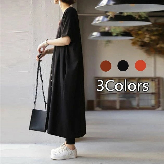 THOM 秋 ワンピース 通勤 40代 大きいサイズ WILLS オシャレ ロング丈 長袖 ホワイトデー Vネック シャツワンピース レディース ゆったり