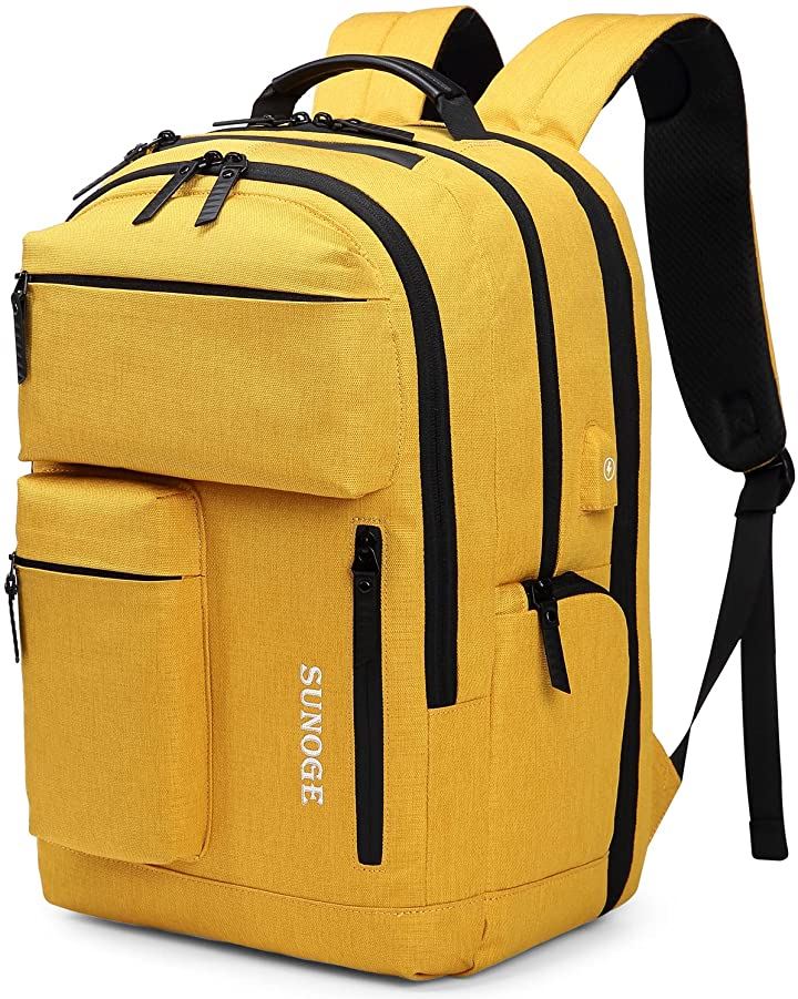 リュック ビジネスリュック バックパック リュックサック 防水 撥水加工 大容量 軽量 メンズ レディース 兼用( 6.イエロー)
