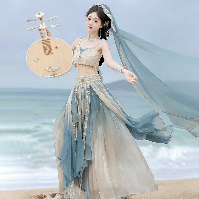 正規品女性夏超仙蛍漫星洲西域胸服半分スカートベール