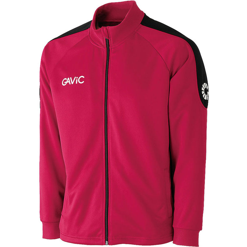 GAViC(ガビック) ジュニア AKウォーミングトップ(フルZIP) サッカー トレーニングシャツ ＪＲ (ga0616-redwht)