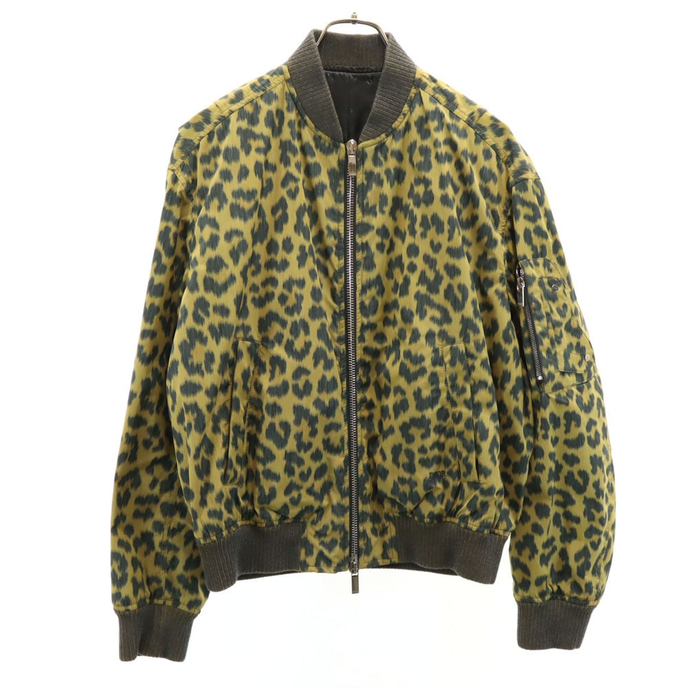 2023年秋冬 イタリア製 ヒョウ柄 ブルゾン 48 イエロー他 メンズ