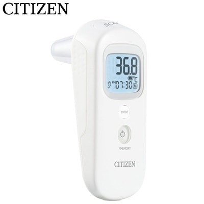 シチズン 電子体温計 耳 額式 非接触 検温時間約1秒 メモリー機能 表面温度計 CTD711 4,869円