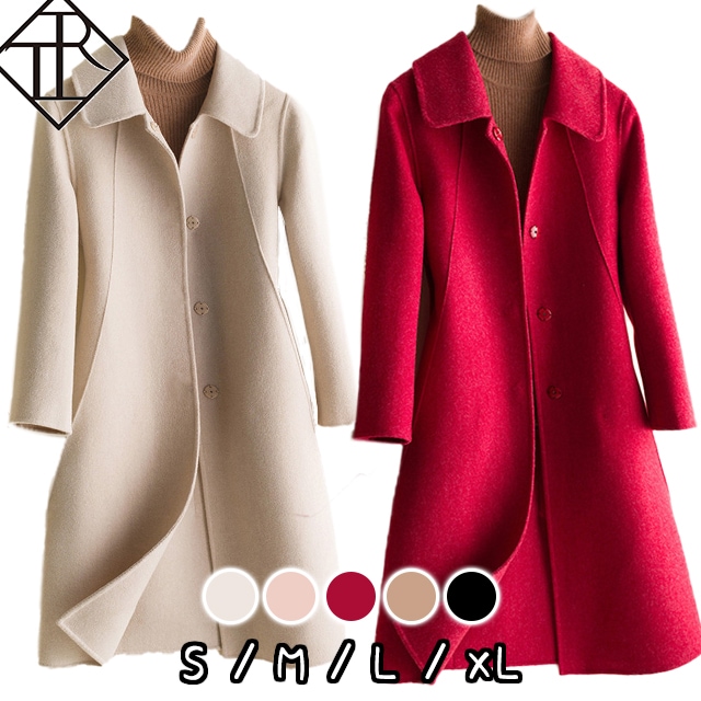 【半額】50％配布！コート アウター レディース 冬 ロング コート フォーマル ロング ウール100％ 暖かい ゆったり カジュアル きれいめ パーティー 二次会 大きいサイズ 上品 美シ