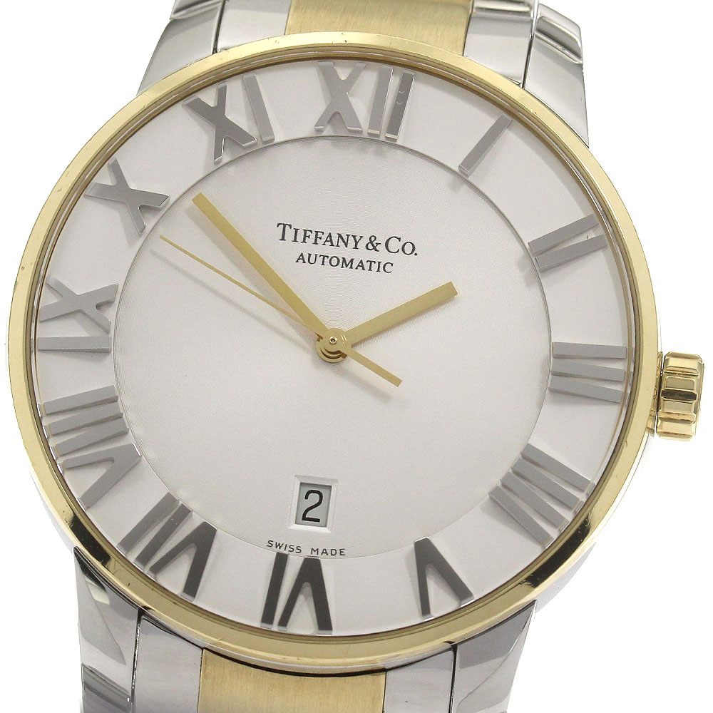 ティファニー TIFFANY&Co. Z1810.68.15A21A00A アトラス ドーム デイト 自動巻き メンズ 保証書付き_870199【中古】