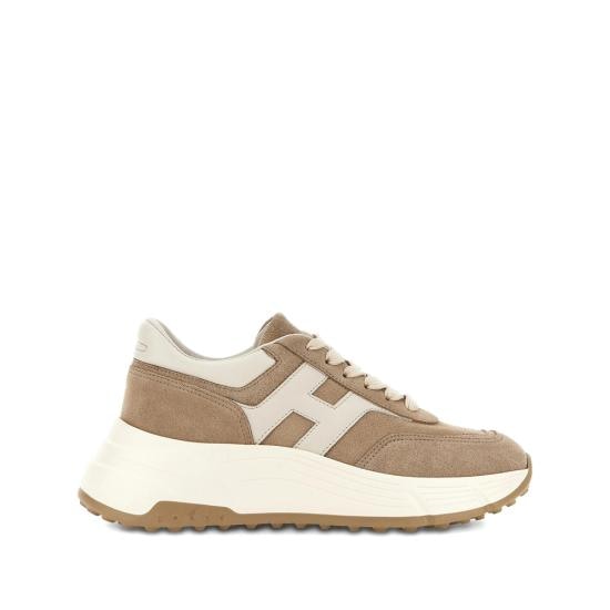 HOGAN Women Sneakers HXW6690FR30U L6378T BROWN NEUTRALS
