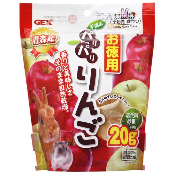 （まとめ） パリパリりんごお徳用 20g （ペット用品） (×10セット)