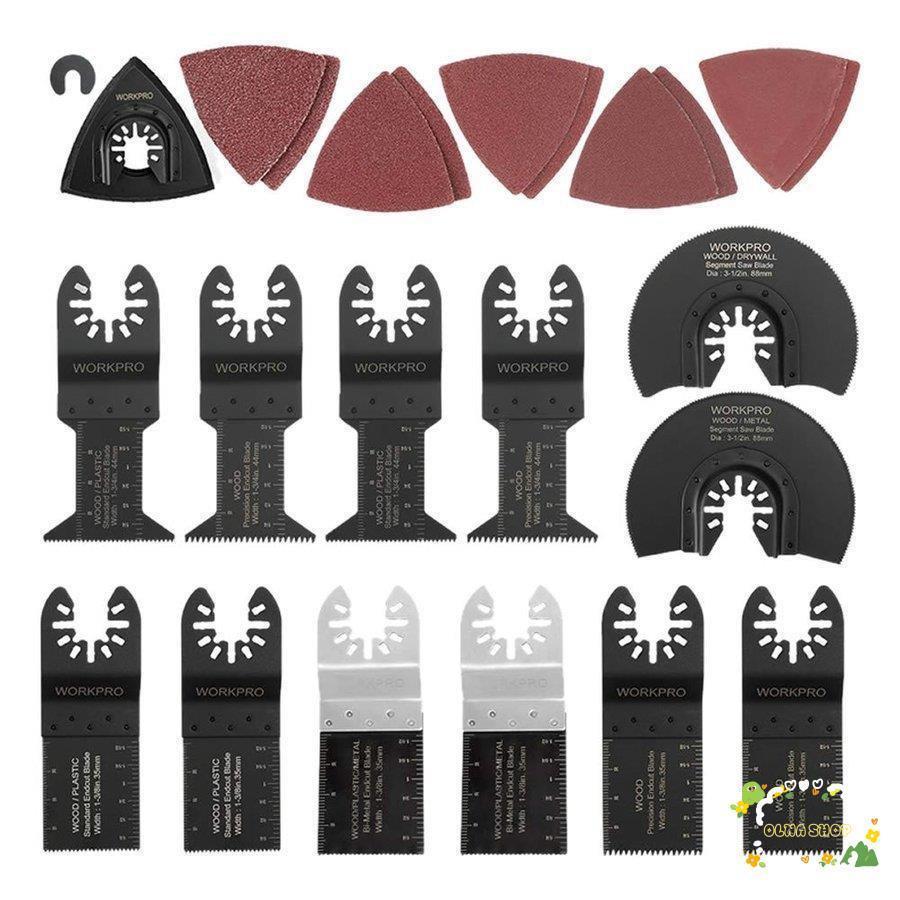 カットソーブレードマルチツール替刃 23点セット DIY 工具 金属 釘 木材切断 研磨 多用途 互換適合保証 マキタ リョ ービ