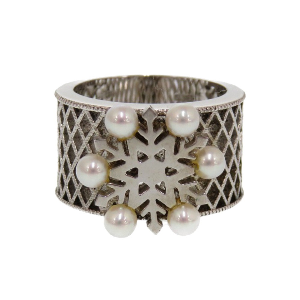 美品 結晶 リング指輪 シルバー925/パール/シルバー925 13号 シルバー 0173【中古】 レディース