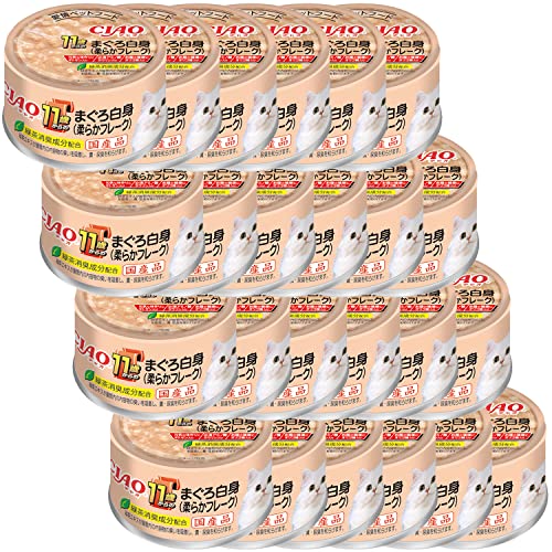 チャオ(CIAO)11歳からのまぐろ白身(柔らかフレーク)85g24個セット