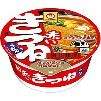 マルちゃん 赤いまめきつねうどん 41g×12個 (ミニサ...のサムネイル