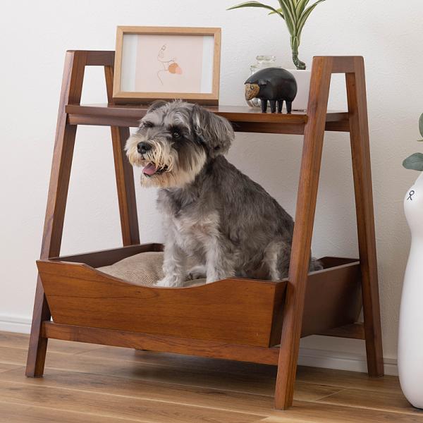 サイドテーブル ペットソファ クッション 犬 イヌ 猫 ネコ くつろぐ くつろぎ スペース かわいい おしゃれ ラック ミニテーブル 天然木製 北欧 家具調 机 棚 14,045円