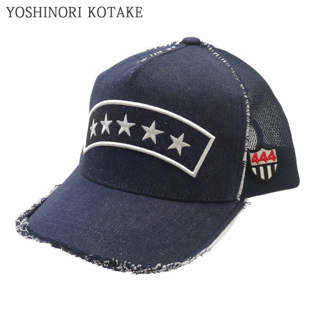 ヨシノリコタケ YOSHINORI KOTAKE STAR WAPPEN LAME MESH CAP メッシュ エンブレム ゴルフキャップ スポーツ 251-001708-017