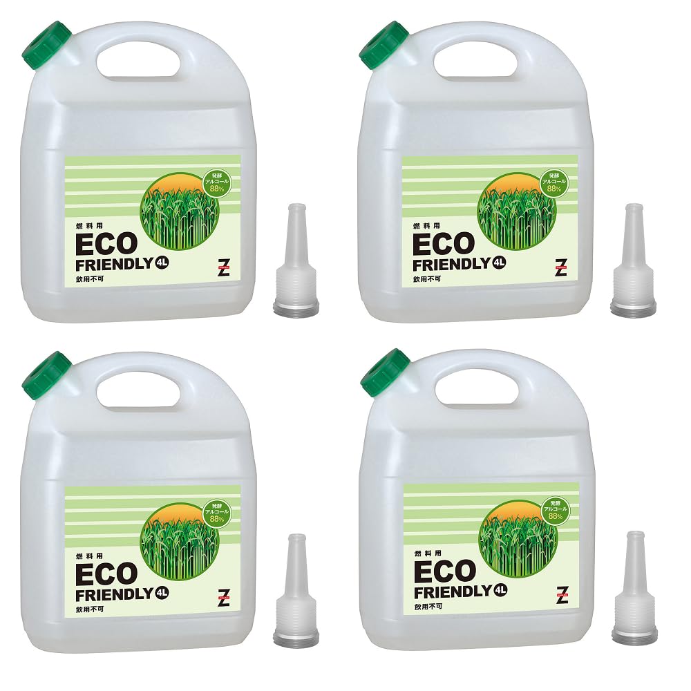 ヒロバ ゼロ ECO FRIENDLY バイオエタノール 発酵アルコール 88パーセント 4L×4個