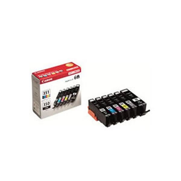 (業務用3セット) (純正品) Canon キャノン インクカートリッジ/トナーカートリッジ (BCI-351+350/6MP) マルチパック