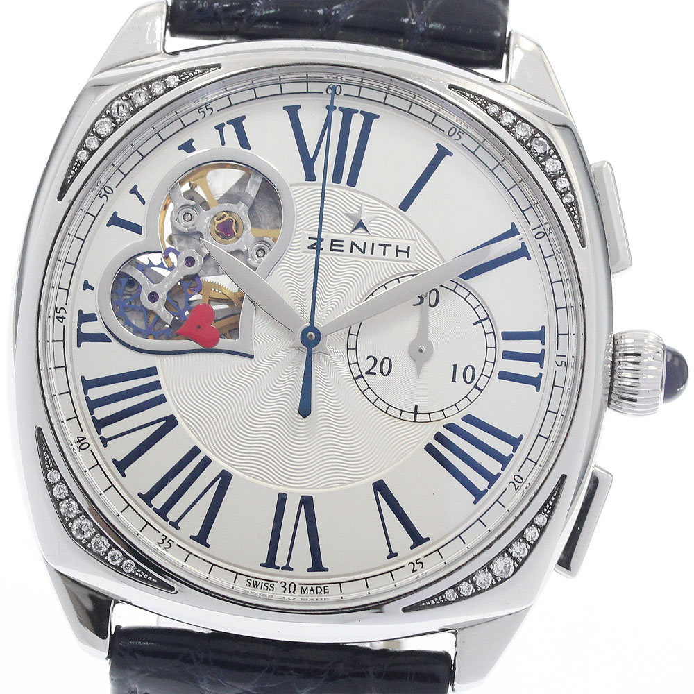 ゼニス ZENITH 16.1925.4062/01.C725 スターオープン クロノグラフ ダイヤ 自動巻き レディース _957018【中古】