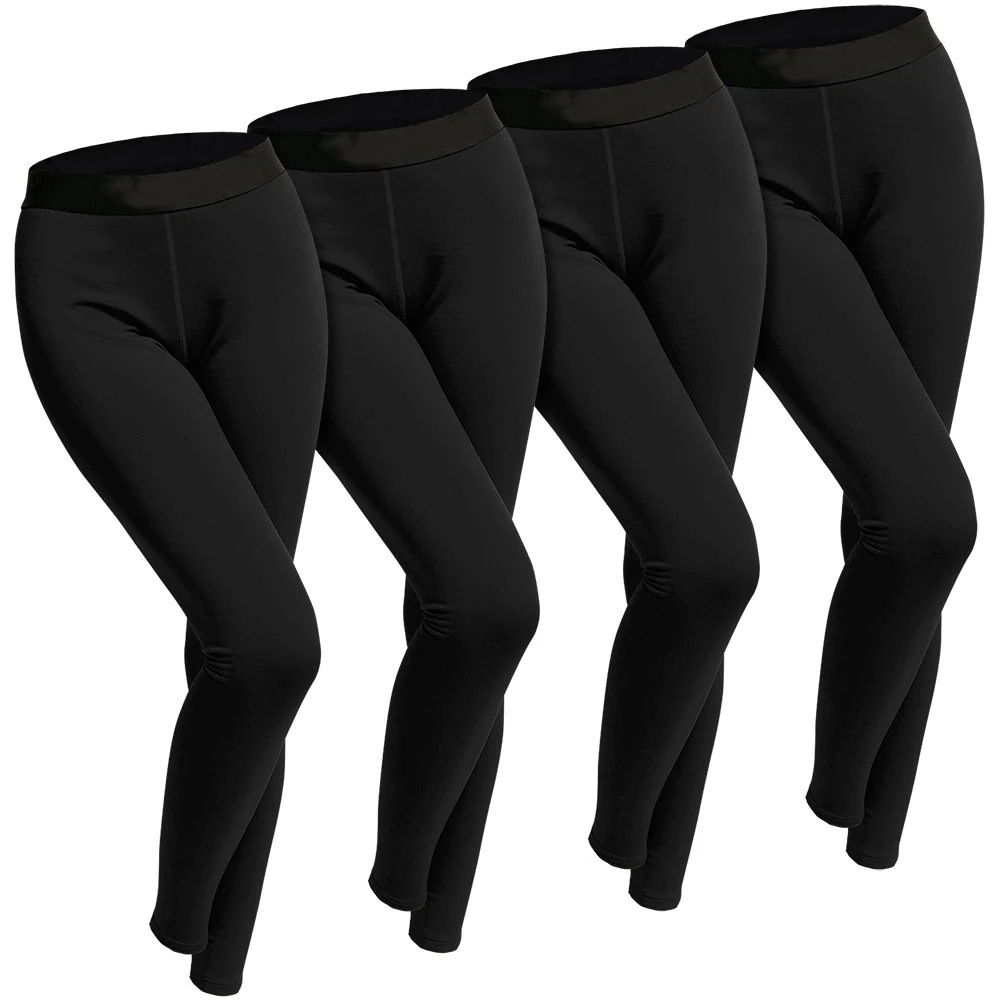 TN59 同色4枚セット レディース レギンス 裏起毛 インナー タイツ アンダー コンプレッションウェア スポーツ 防寒 起毛 ファッション 冬 保温 軽量 伸縮性