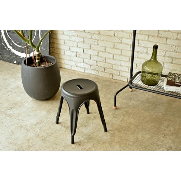 スツール チェア 椅子 おしゃれ インダストリアル ヴィンテージ いす イス ガレージ スチール 完成品 座面高さ44cm c