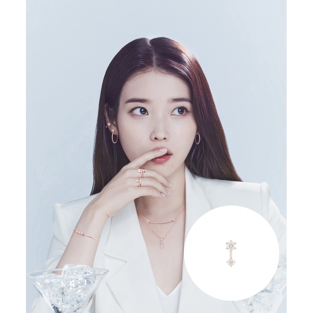 ジェスティーナホワイトモンド 14K シングルピアス (JMBEQ1BF545R4P00)