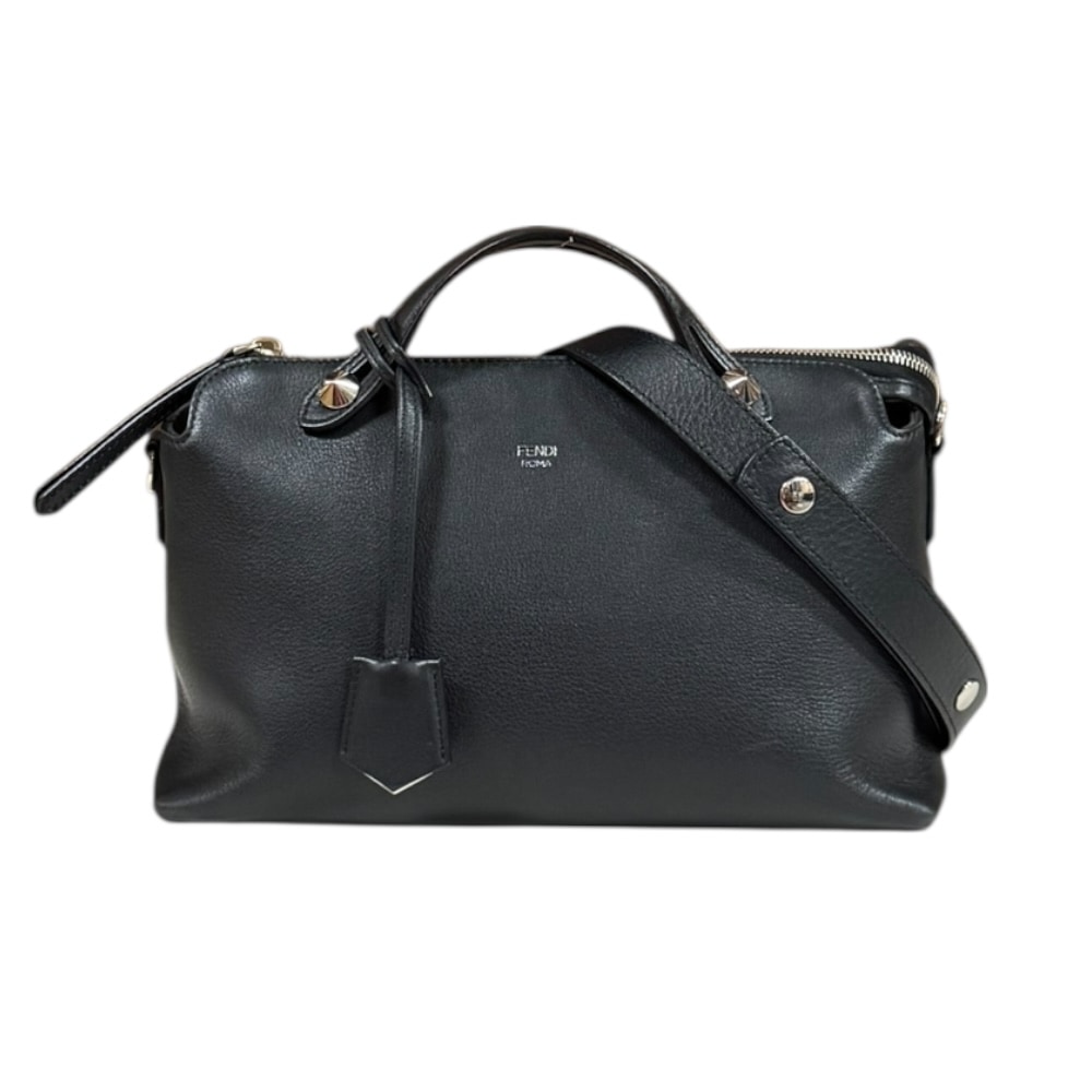 フェンディ バイザウェイ ミディアム ショルダーバッグ レザー 8BL124 ブラック FENDI 中古