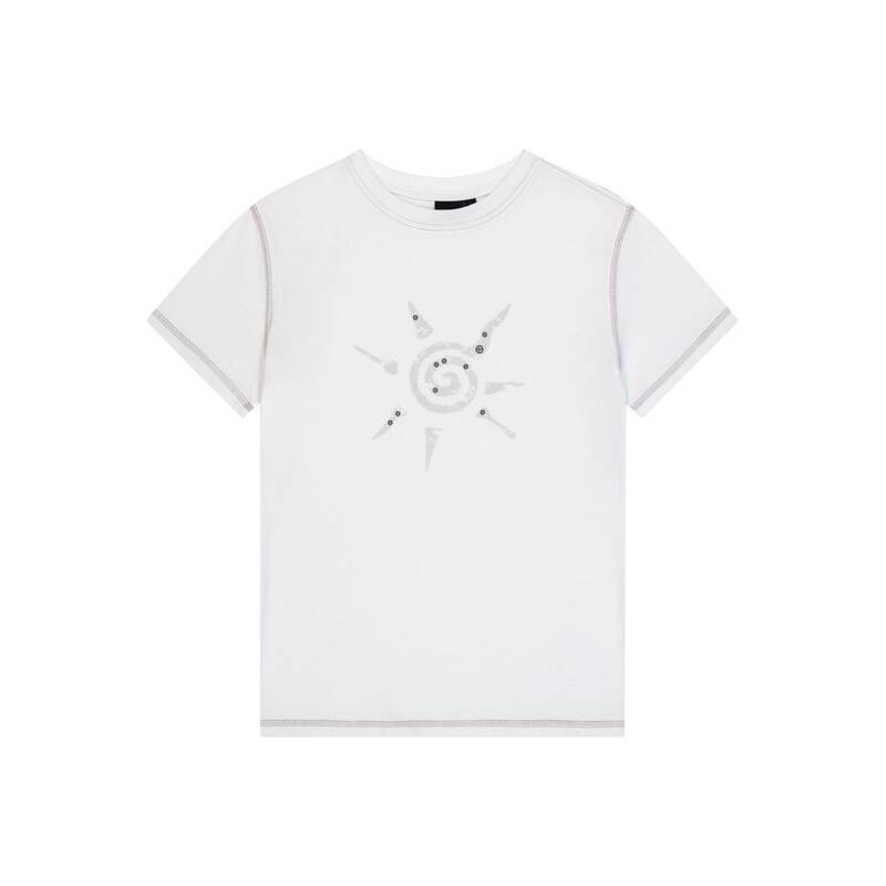 アカム AAKAM スタッズ付き Sun ハーフトップ ホワイト 549710
