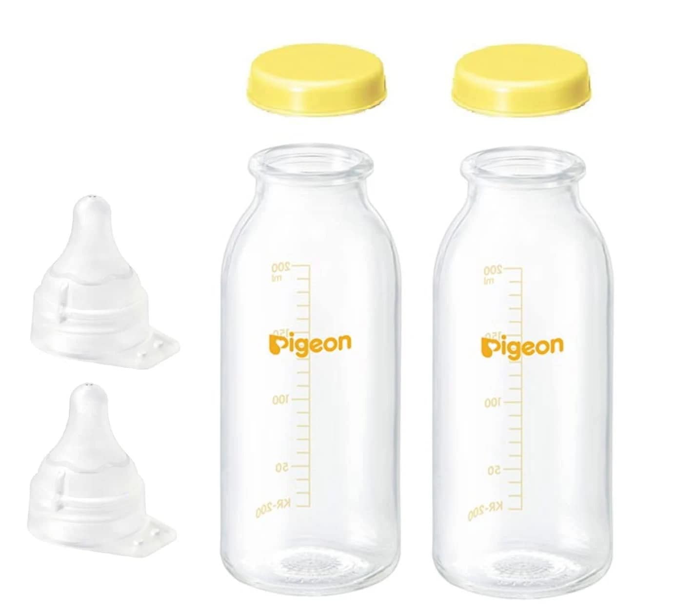 CELLWORLD ピジョン 母乳実感 直付け 哺乳瓶200mlセット 透明（低負担・流量大）２セット 4,925円