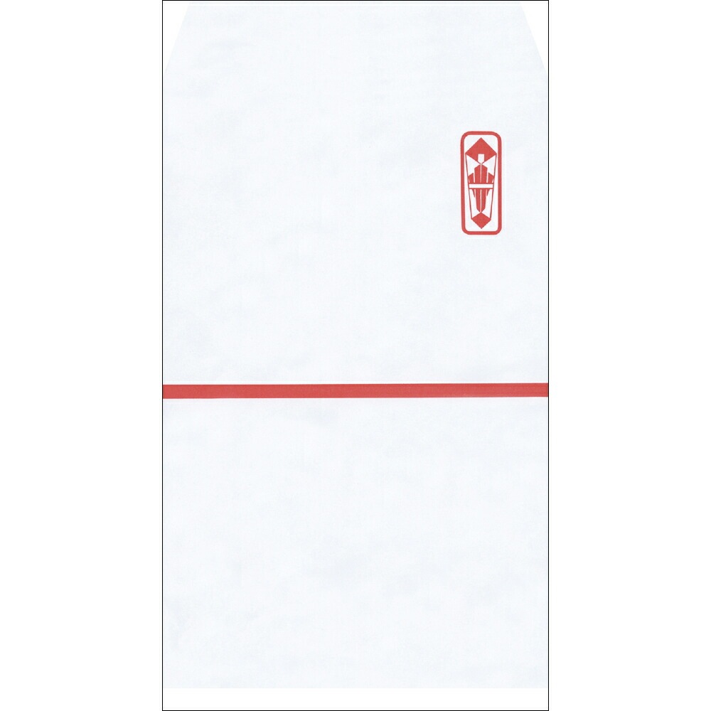（まとめ買い）ササガワ 粗品袋 のし袋 赤棒 300枚入（50枚帯x6束） 5-701 [x3]
