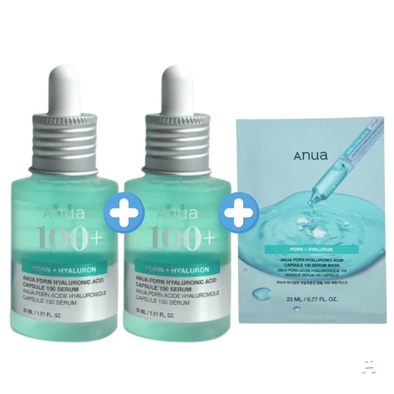 【1+1】 【new】 PDRNピジアルエンヒアルロン酸カプセル100セラム30ml*2ea + PDRNピジアルエンヒアルロン酸カプセル100 マスクパック1枚