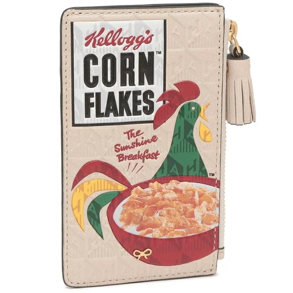 カードケース コーンフレーク ベージュ レディース ANYA HINDMARCH 5050925182911