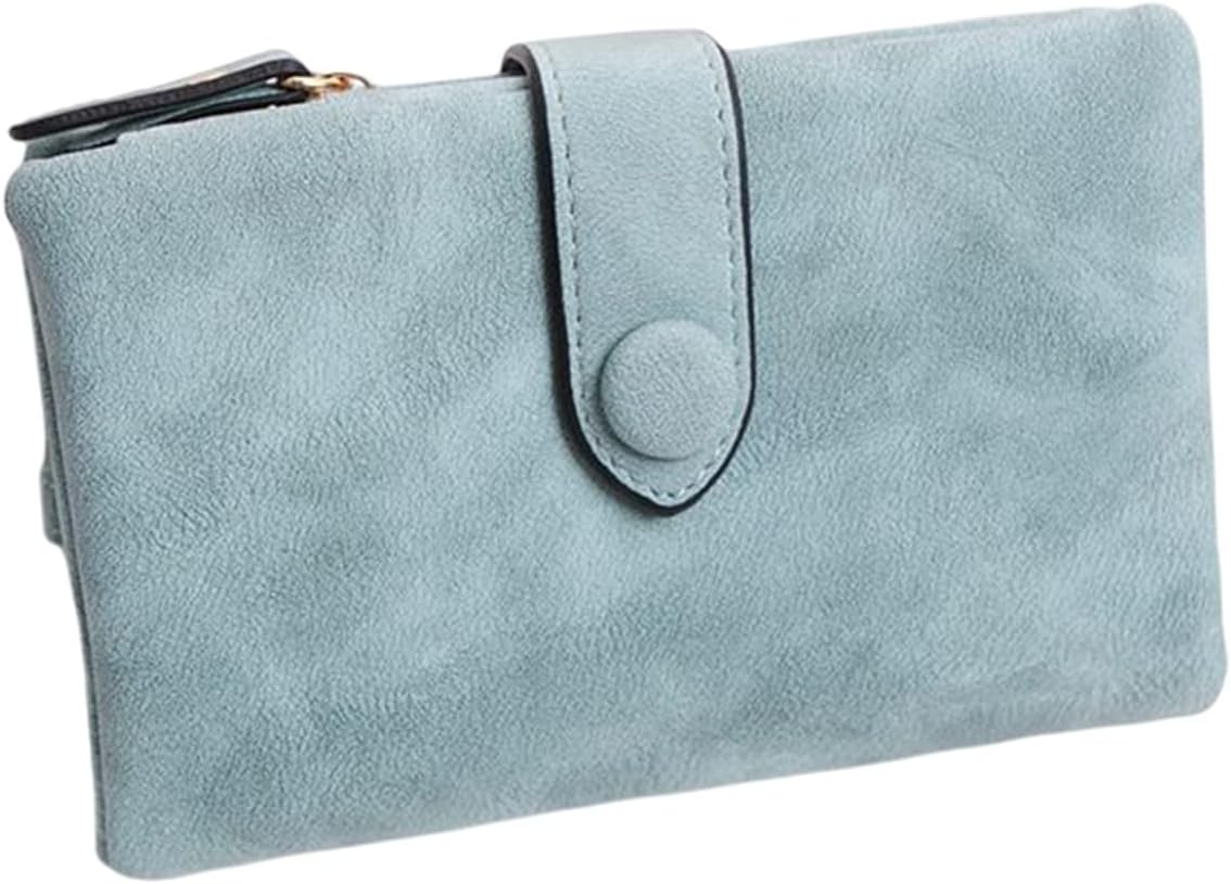 【20%OFFクーポン】レディース 財布 2つ折り 小さい 無地 ボタン ファスナー 軽量 大容量 小銭入れ カード入れ 多機能 使いやすい スキミング防止 コインケース ウォレット ファッション 高