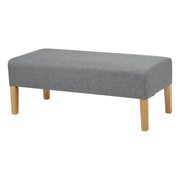 ダイニングベンチ ライトグレー 木製 幅105cm 2人掛け FL-8616NA-LGY 10,085円