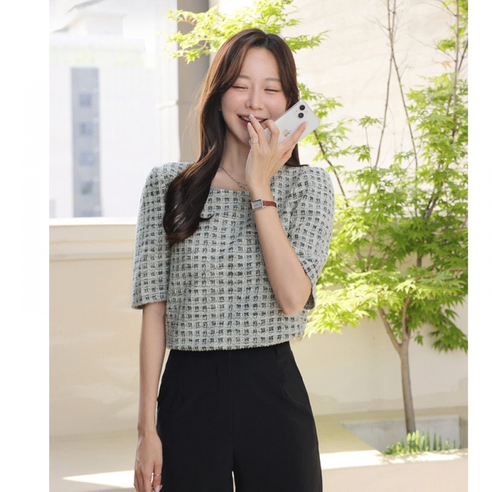 クリック＆ファニー ケレンディ ツイードブラウス モデル名