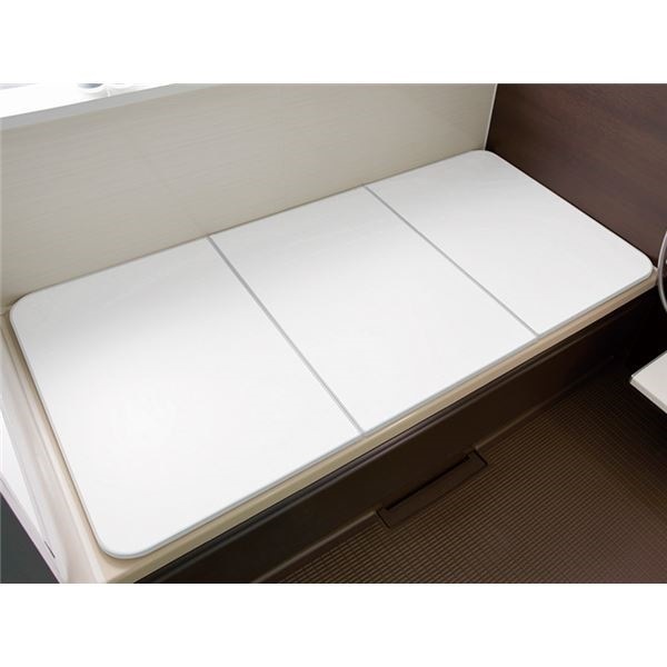 軽量 風呂ふた/お風呂用品 グレー 80140cm用 3枚組 東プレ 冷めにくい風呂ふた ECOウォームneo W14 浴室 バスルーム