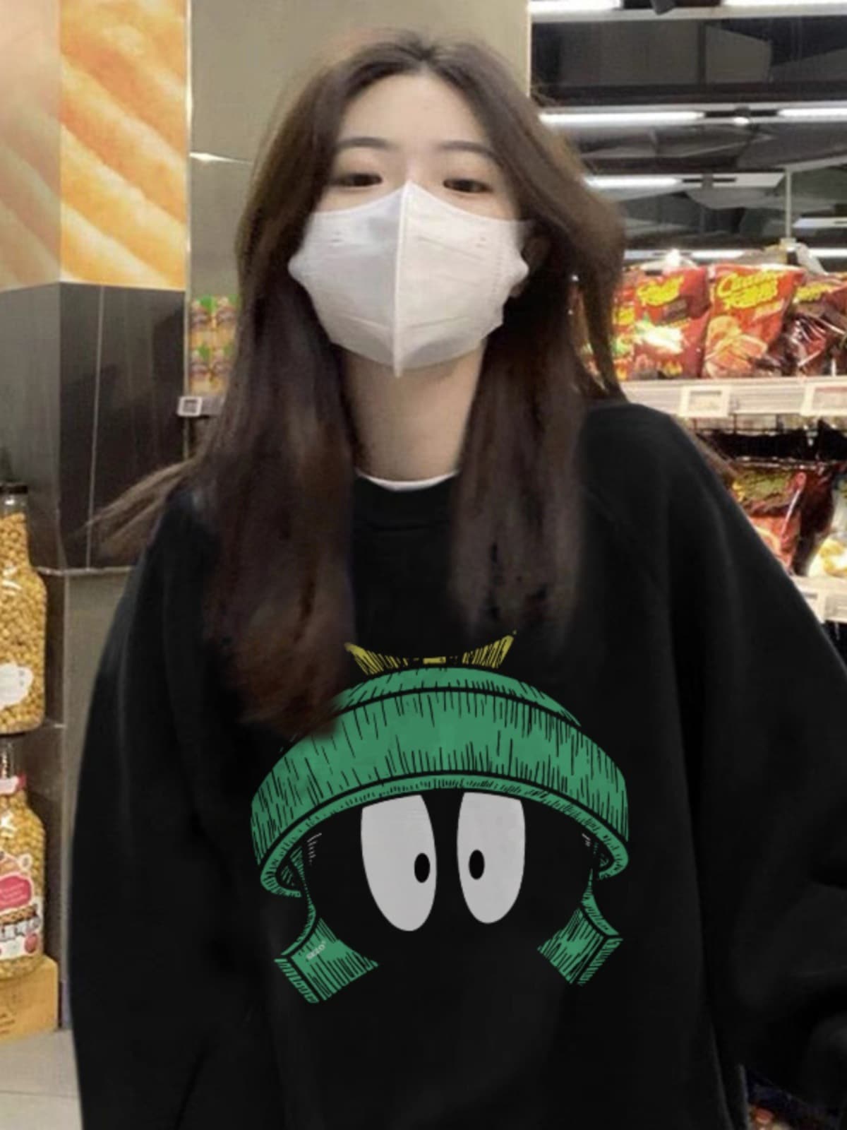 アメリカンレトロオーバーサイズラウンドネックトレーナーレディース薄手ゆったり超素敵なトップスジャケット