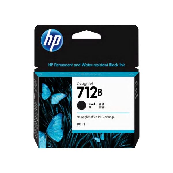 HP712Bインクカートリッジ ブラック 80ml 3ED29A
