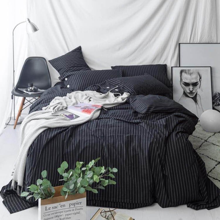 2色！寝具セット 布団カバーセット ４点セット 布団カバー 枕カバー シートセット 洋式和式兼用 ベッド用 防臭 防ダニ 抗菌 洗える 速乾 洗える おしゃれ