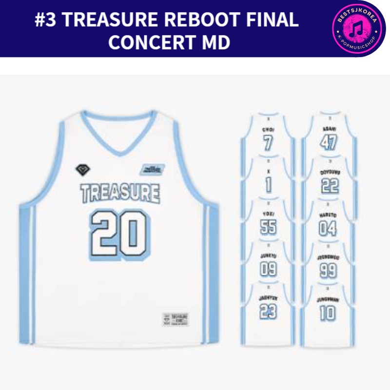 #3 TREASURE REBOOT FINAL CONCERT MD (BASKETBALL JERSEY)