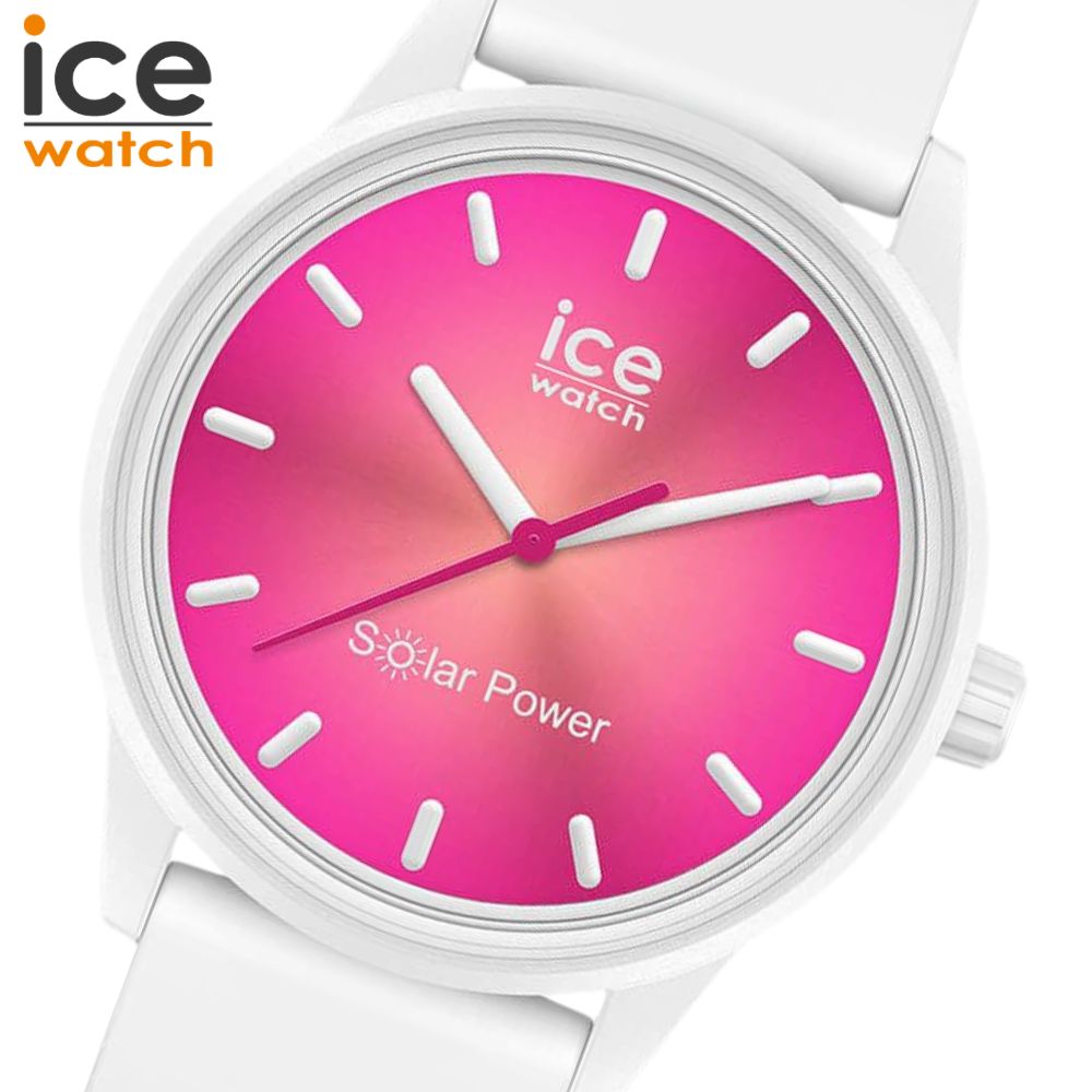 腕時計 019031 レディース 正規品 ウォッチ ホワイト ピンク コーラルリーフ スモール ソーラー