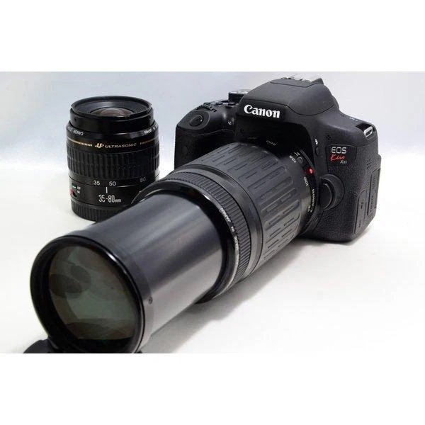 【外観特上級】Canon デジタル一眼レフカメラ EOS Kiss X7i ダブルズームキット EF-S18-55 IS STM/EF-S55-250 IS STM付属 KISSX7I-WKIT Mua 【整備済み品】 Canon デジタル一眼レフカメラ EOS Kiss X7