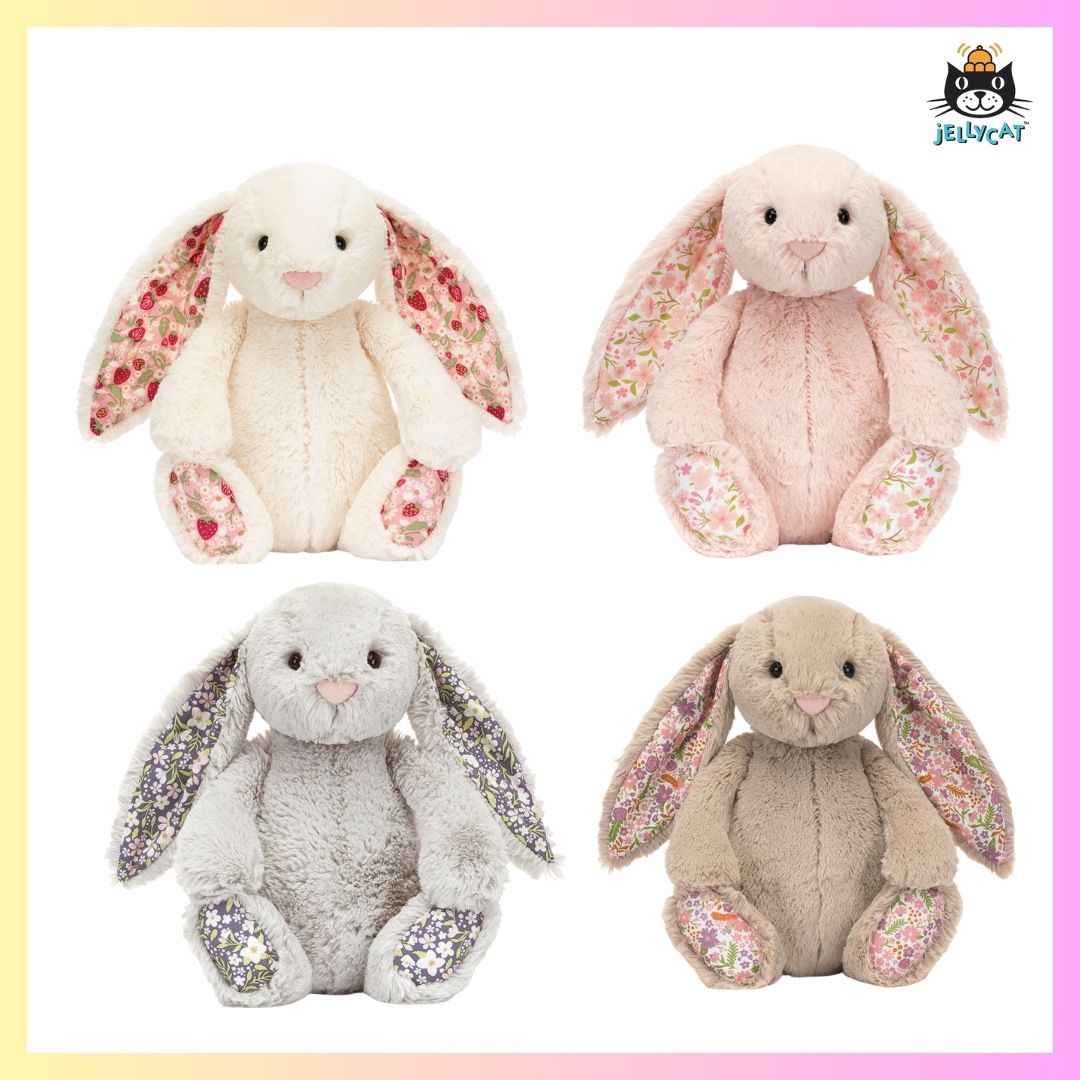 [JELLYCAT] BLOSSOM BUNNY ぬいぐるみ M SIZE 4 COLORS + FREE OMAKE ぬいぐるみ バニー うさぎぬいぐるみ バニー ぬいぐるみ 大きい