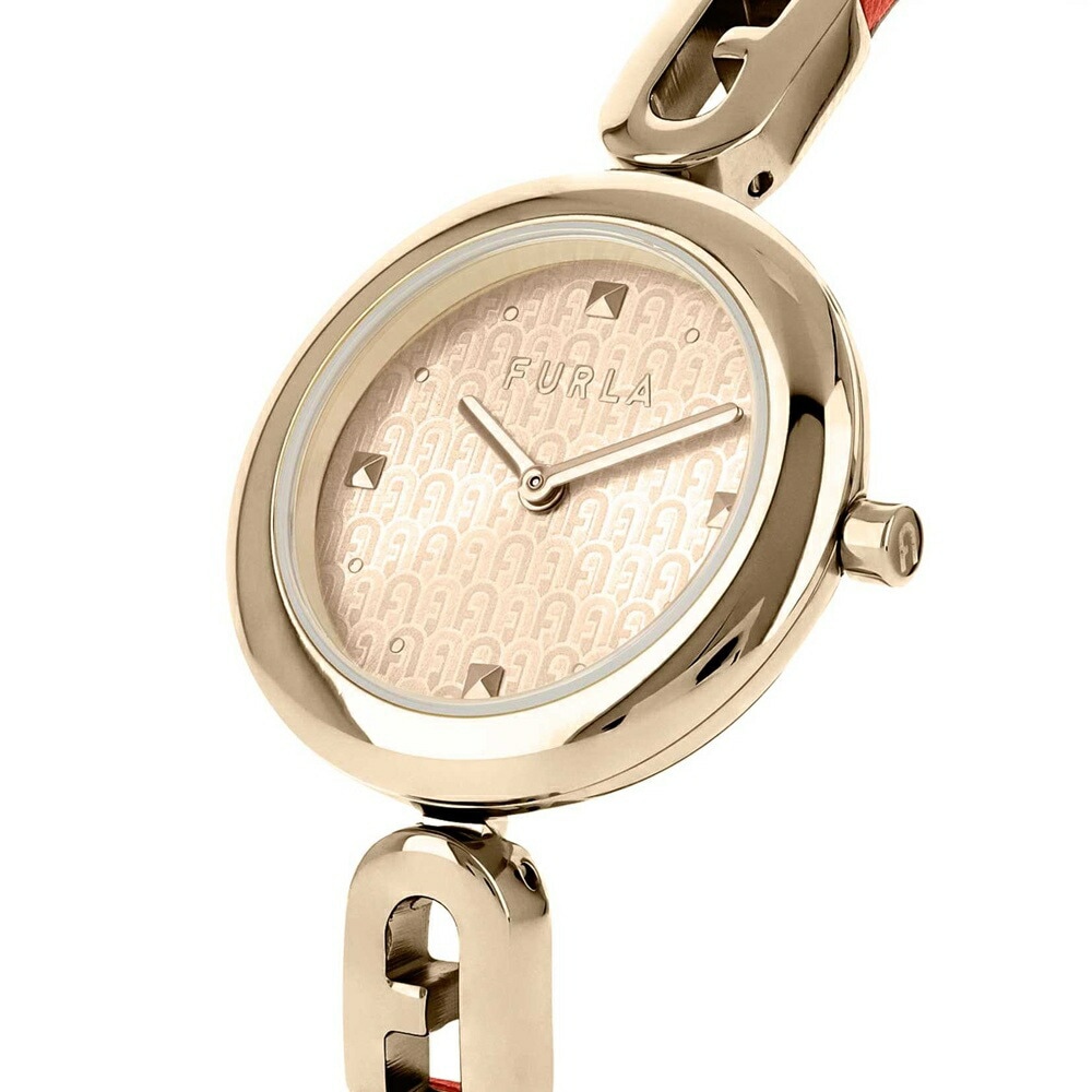フルラ 腕時計 レディース バングル レザー ブレスレット イエローゴールド オレンジ シンプル おしゃれ かわいい ブランド 女性 プレゼント 誕生日 記念日 FURLA 時計 並行輸入品 ランキン