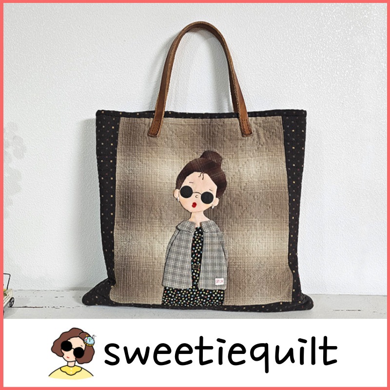 sweetiequilt／エマサングラストートバッグ／DIYキット／キルティング／キルティングパッケージ／