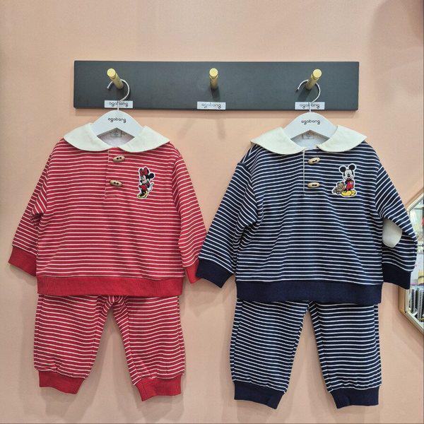 ミ.キー ミニー ST カラー 裏起毛 上下 79S723017_CJ