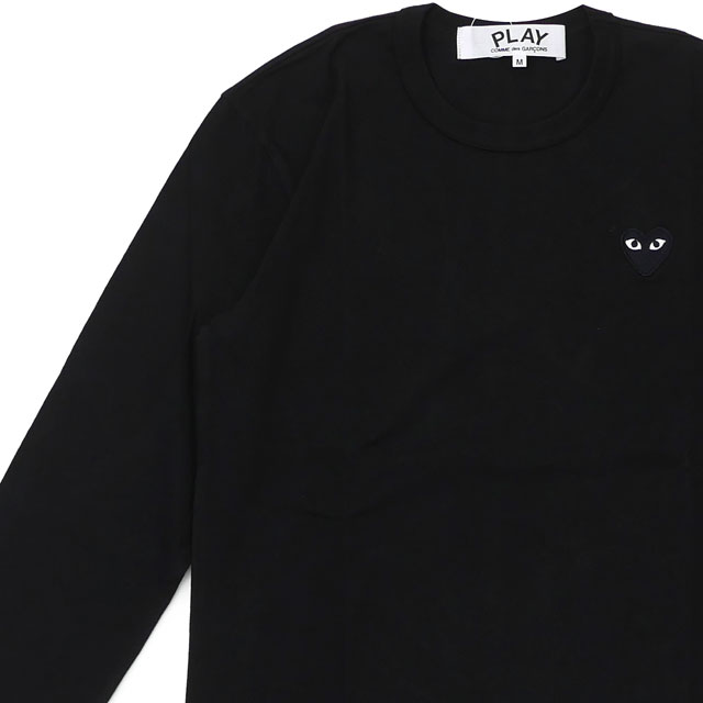 プレイ コムデギャルソン PLAY COMME des GARCONS BLACK HEART LS TEE ハート ロゴ AX-T120-051 202-001121-041
