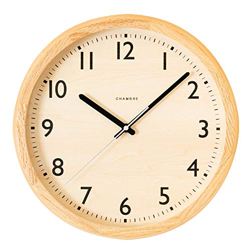 インターゼロ CHAMBRE DROP CLOCK 電波時計 CH-039OA オーク w306*h