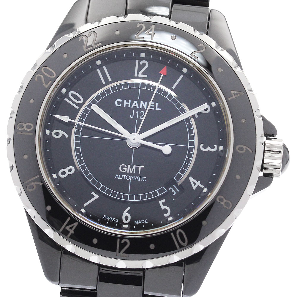 シャネル CHANEL H2012 J12 GMT ブラックセラミック 自動巻き メンズ 良品 _956354【中古】