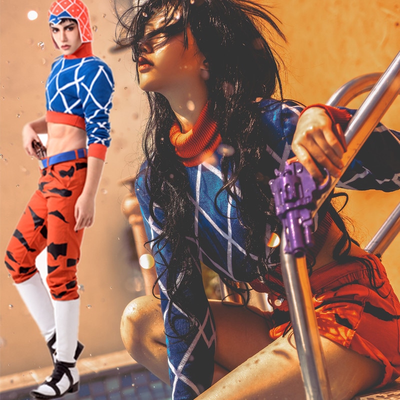 ジョジョの奇妙な冒険 Guido Mista グイードミスタ 帽子 ズボン ベルト 帽子 コスプレ衣装 コスチューム