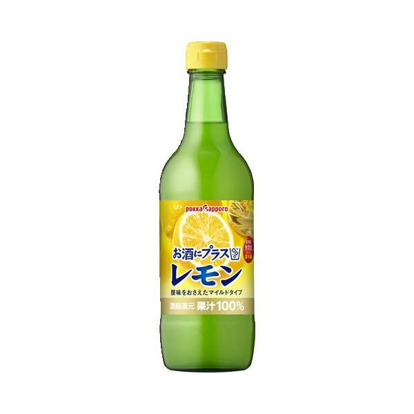 ポッカサッポロ お酒にプラス レモン 瓶 540ml 12 メーカー直送