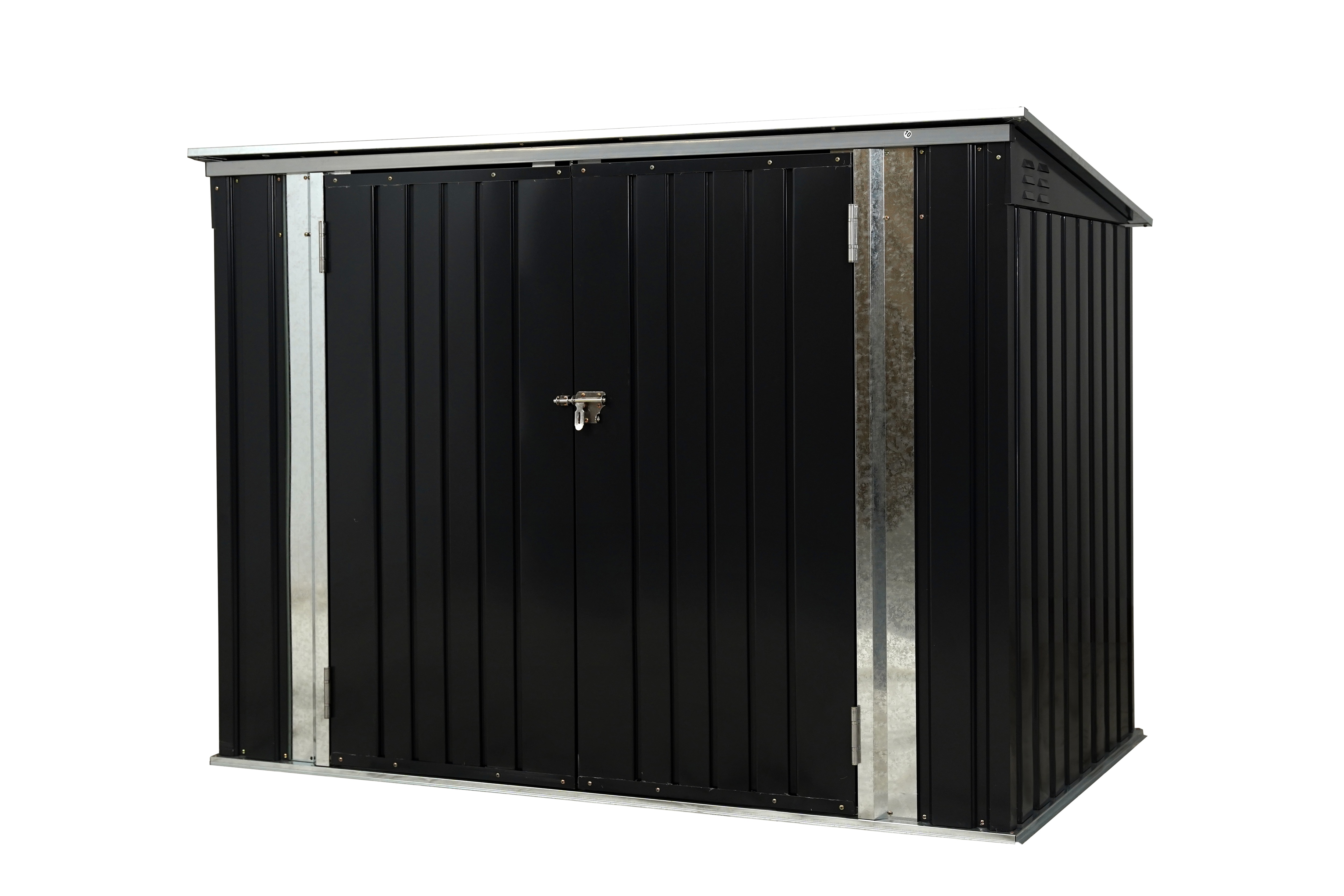 【2点購入で150OFF】【夏日限り激安SALE】【ブラック】ゴミ箱 屋外収納庫 大容量 大型 屋外ごみ箱 屋外用ゴミ箱 ストッカー 外用 ゴミ箱 ゴミステーション ベランダ 屋外 収納ボックス 金属