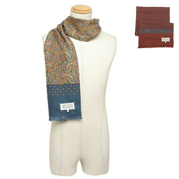 メンズ　ストール　マルジェラ エムエムシックス メゾンマルジェラ マフラー ストール ブラック